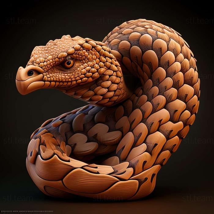 3D модель Crotalus scutulatus (STL)